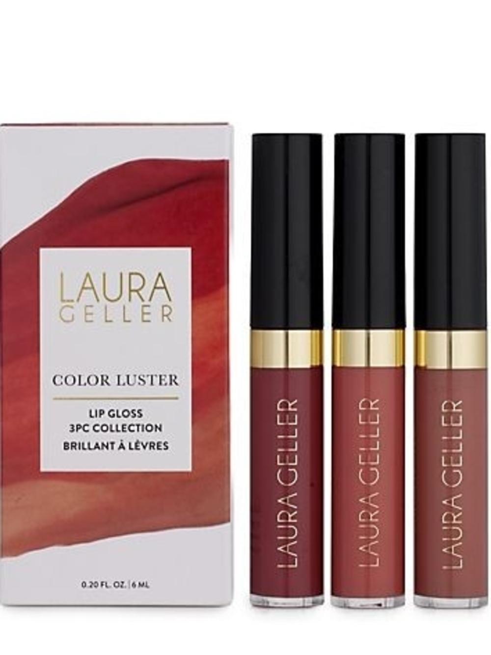 FULL SIZE Laura Geller Color Luster Lip Gloss Trio MSRP $65!